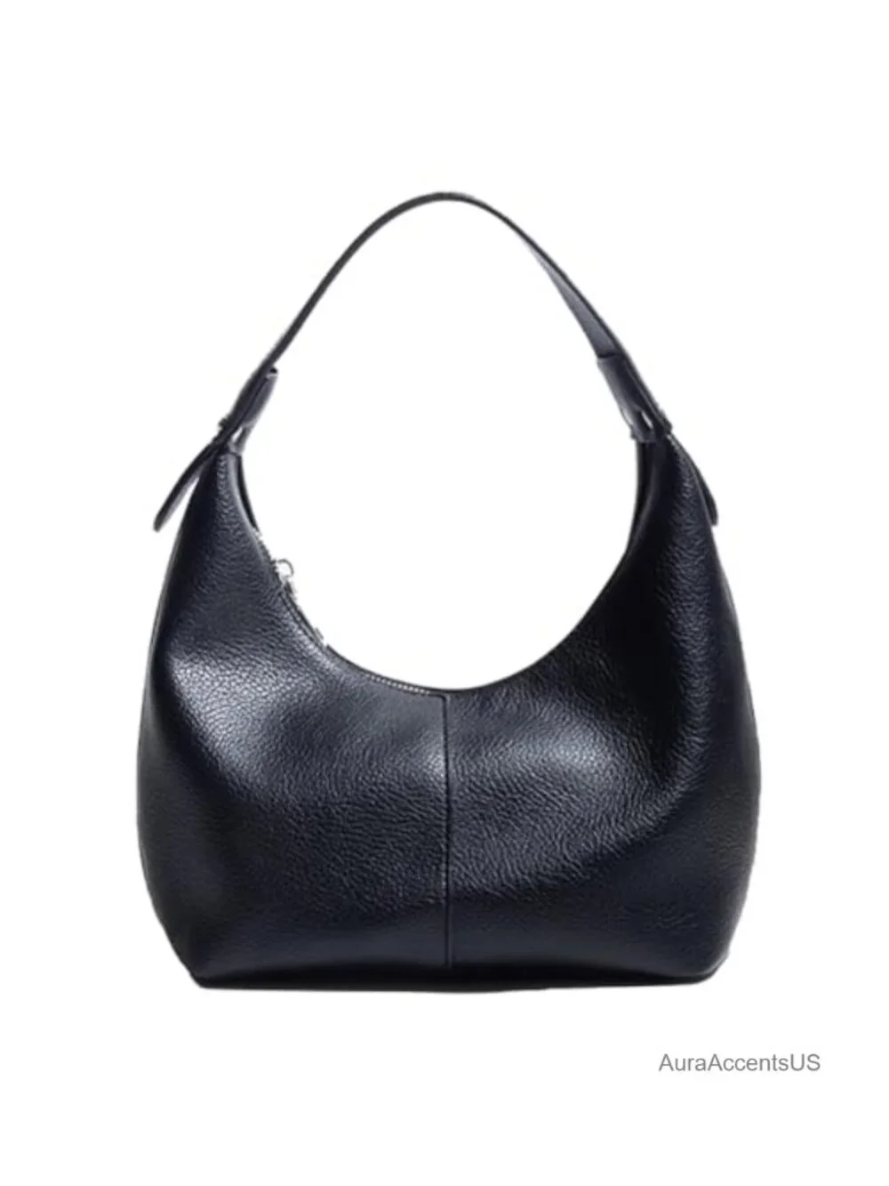 Vegan Leather Hobo Bag Crescent Shoulder Bag Slouchy Tote Handbag
